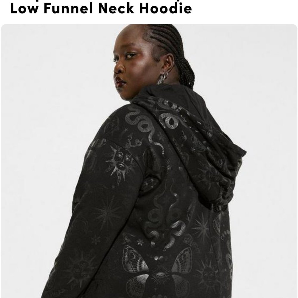 Brand new low funnel neck hoodie that is fleece originally $99 I am selling it r